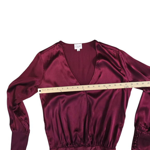 CAMI NYC The Allison Bodysuit in Cherry Red size xs - Picture 5 of 7